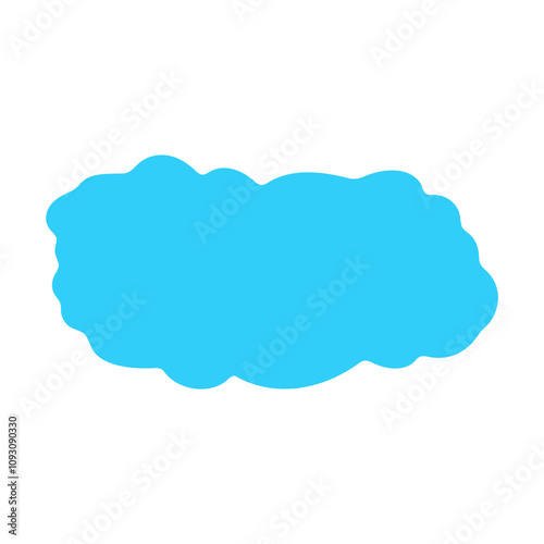 blue Cute cloud Text Box