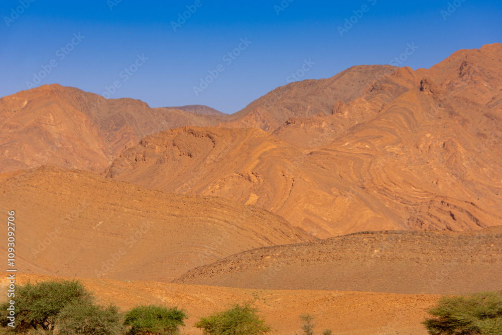 Mountainous scenery of Morocco in the center of the Anti Atlas Mountainous scenery of Morocco in the center of the Anti Atlas