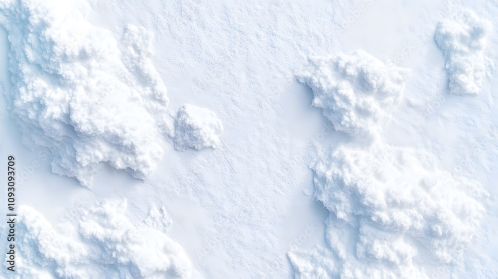 Fototapeta premium Snow texture background top view