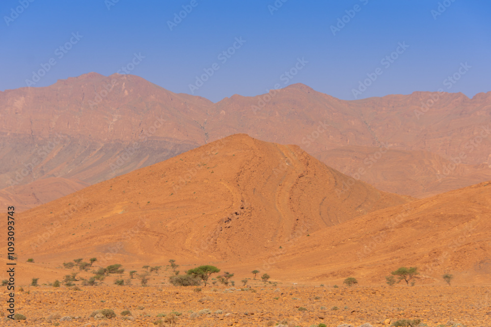 Mountainous scenery of Morocco in the center of the Anti Atlas Mountainous scenery of Morocco in the center of the Anti Atlas
