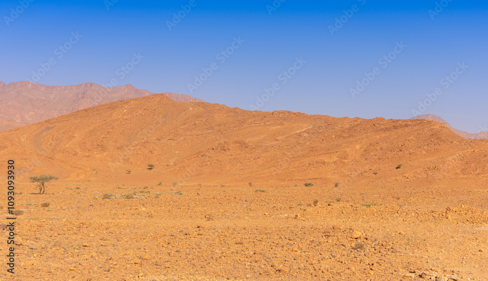 Mountainous scenery of Morocco in the center of the Anti Atlas Mountainous scenery of Morocco in the center of the Anti Atlas