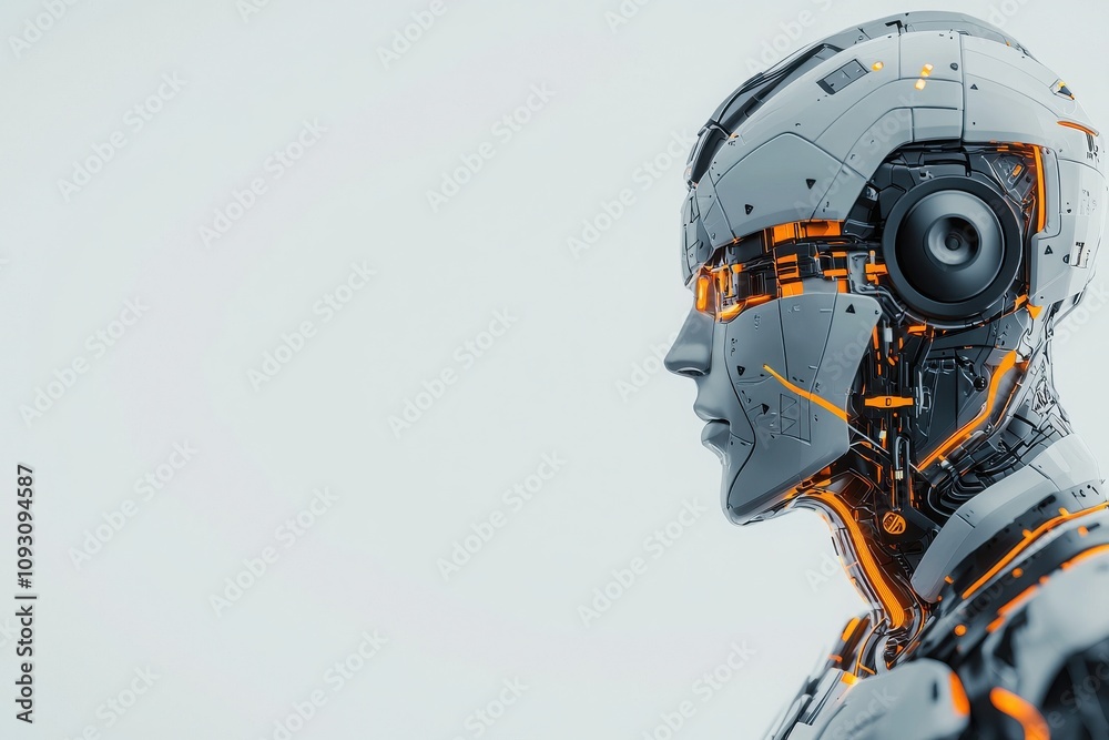 Ai-driven education assistant showcased in futuristic lab technology artwork innovatively designed environment close-up perspective enhancing learning experience