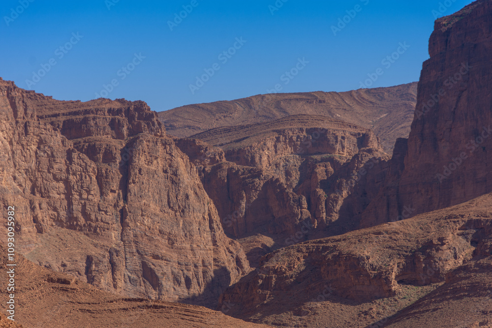 Mountainous scenery of Morocco in the center of the Anti Atlas Mountainous scenery of Morocco in the center of the Anti Atlas