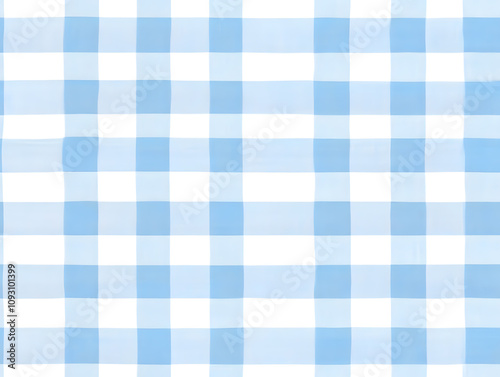 Light blue gingham pattern 