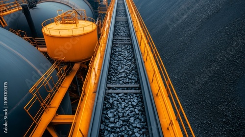 Coalfired power station operations industrial site aerial view energy production technology insights photo