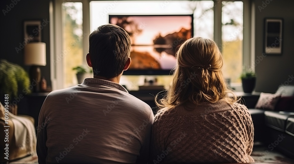 Immersive Gaming: Experience the Thrills with a Young Couple's Sofa Showdown in the Comfort of Home - AR 16:9 Immersive Gaming: Experience the Thrills with a Young Couple's Sofa Showdown in the Comfort of Home - AR 16:9