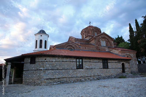 Holy Mother of God Peribleptos Church in Ohrid, North Macedonia photo