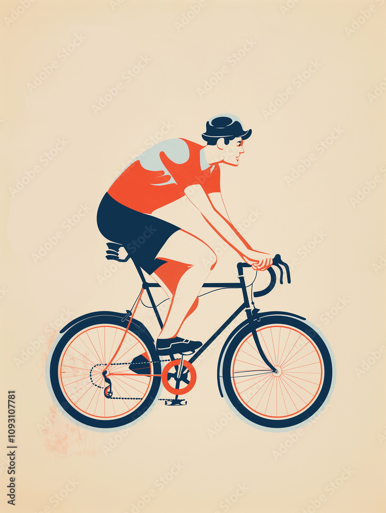 Naklejka premium Vintage poster illustration