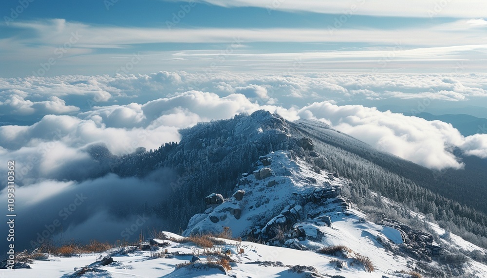 Obraz premium view from the top of the mountain