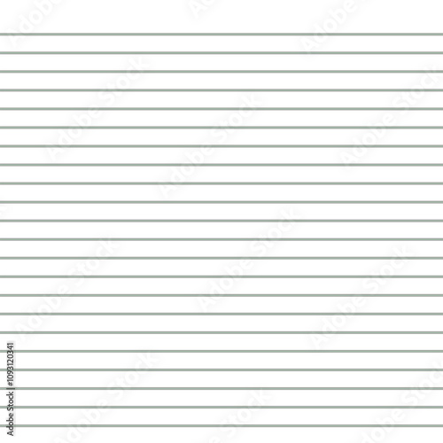 Grid paper. Abstract striped background with color horizontal lines. Geometric pattern for school, wallpaper, textures, notebook. Lined paper blank isolated on transparent background.