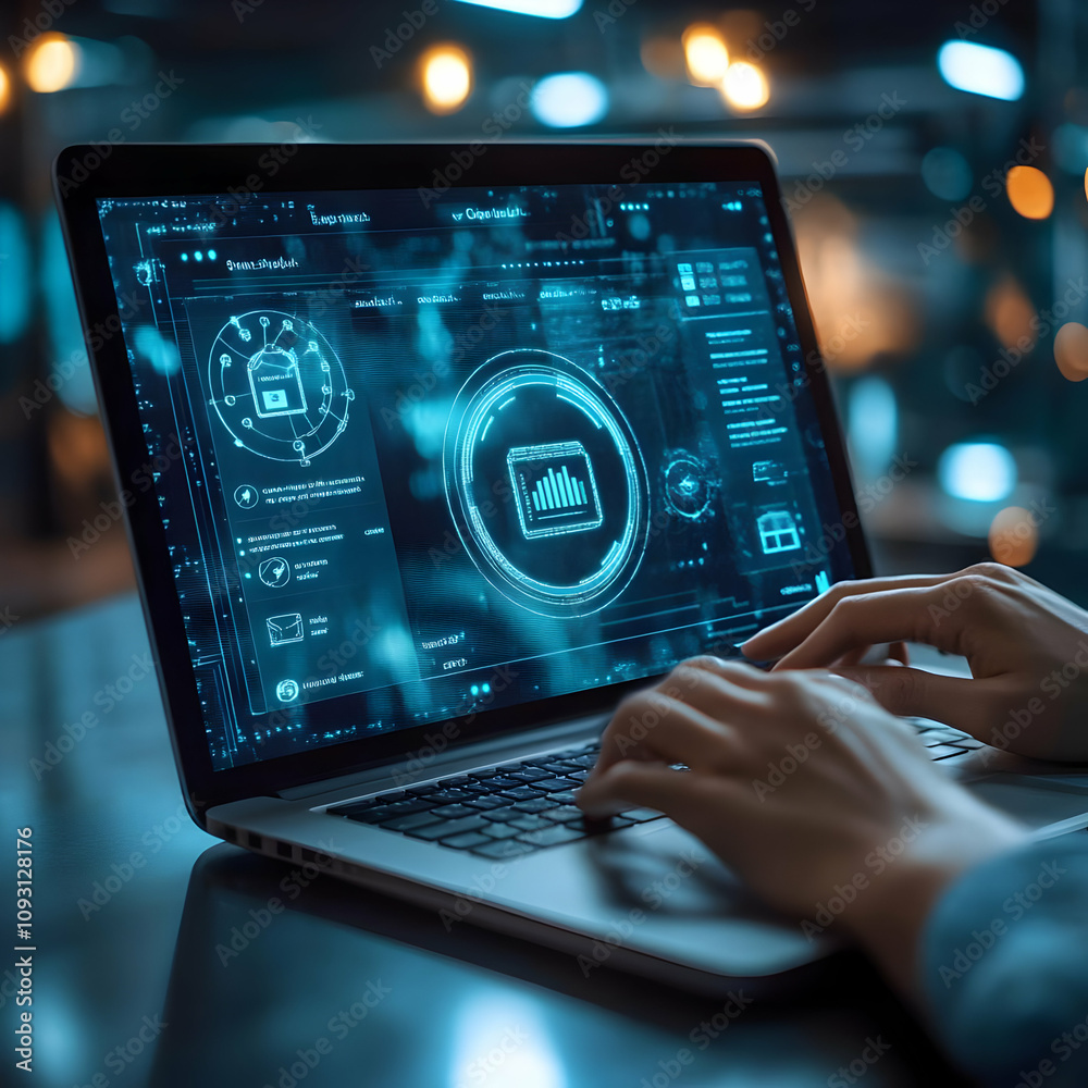 Photo - Cybersecurity Data Analysis on Laptop Photo - Cybersecurity Data Analysis on Laptop