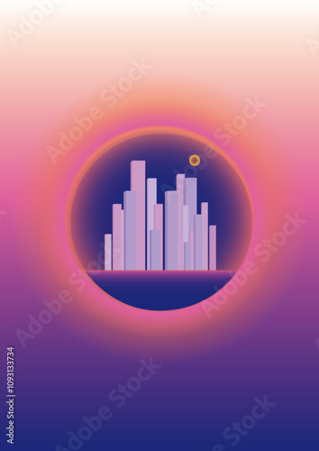 city sunset