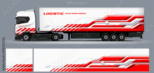 truck and trailer wrap livery design. vector file printing below