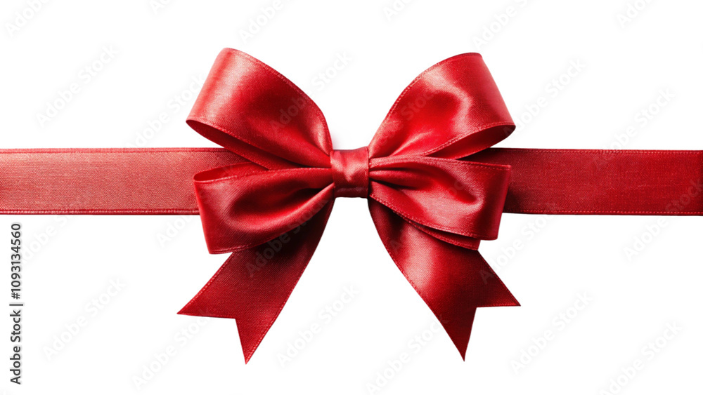 Fototapeta premium red bow isolated on white