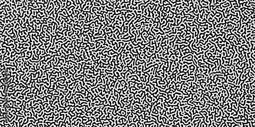 Gradient noise line abstract spread geometric background. Monochrome Turing reaction background. Abstract diffusion pattern with chaotic shapes. Vector illustration	
