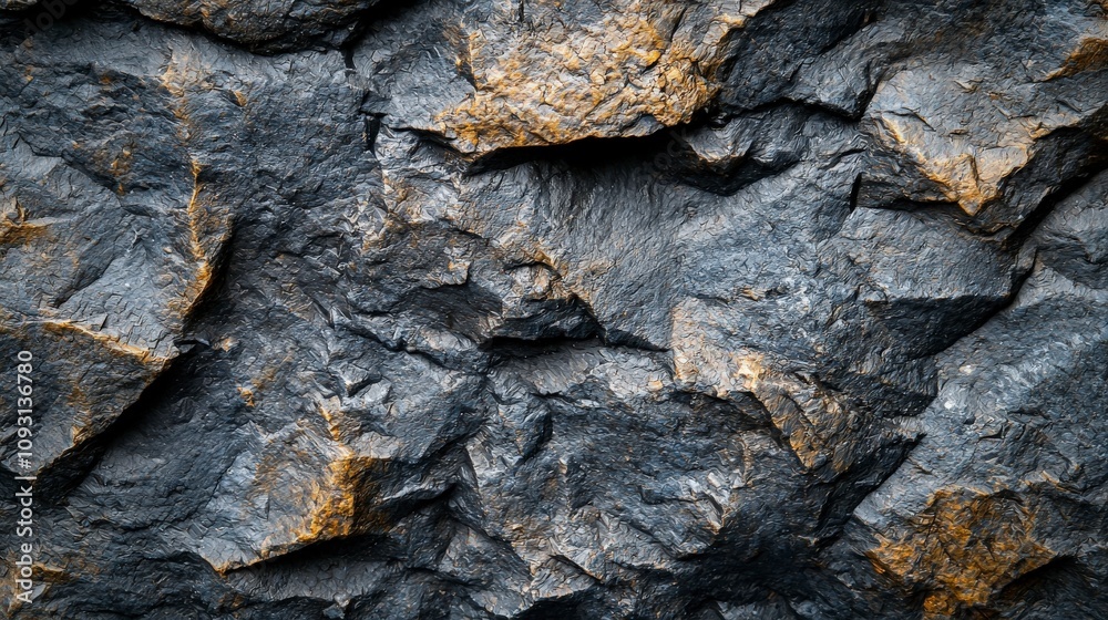 Very Dark Color Rocks Dark rocks featured in a close-up image, revealing their detailed rough ...