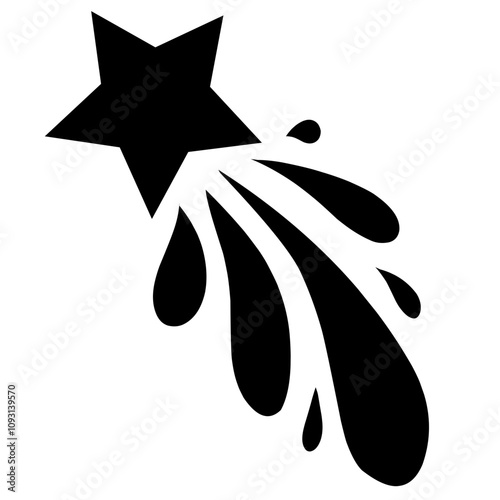 shooting stars collection stylized vector