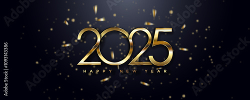 2025 Happy New Year Greeting Card