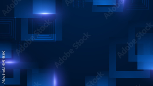 Wallpaper Mural Blue Vector Illustration Minimal Geometric Shape Abstract Background. For Background, Banner, Pamphlet, Certificate and Presentation Torontodigital.ca