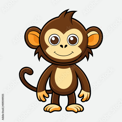 Cute monkey cartoon
