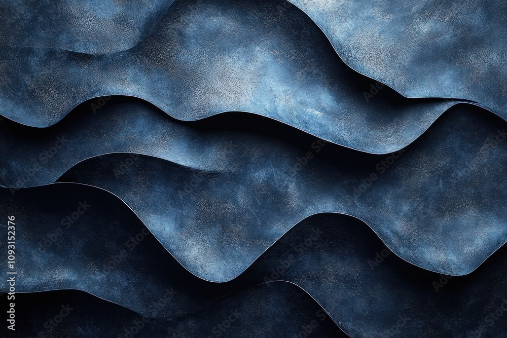 Abstract Blue Waves: A Textured Masterpiece Abstract Blue Waves: A Textured Masterpiece