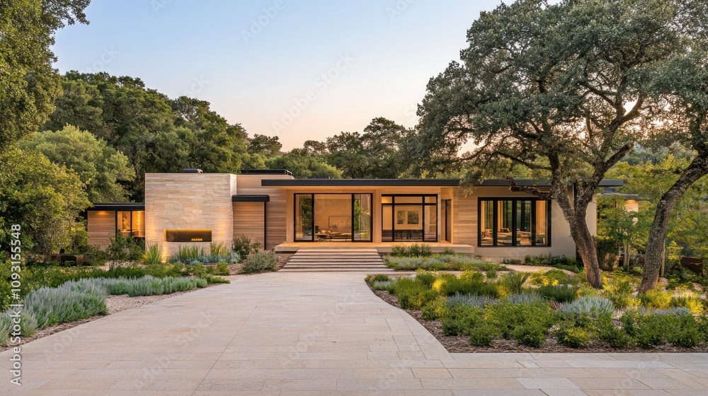 Modern Architectural Masterpiece in a Serene Landscape Modern Architectural Masterpiece in a Serene Landscape