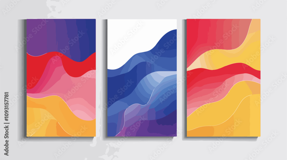 Fototapeta premium Professional Business Template for Book, Notepad, A4 Flyer, Banner