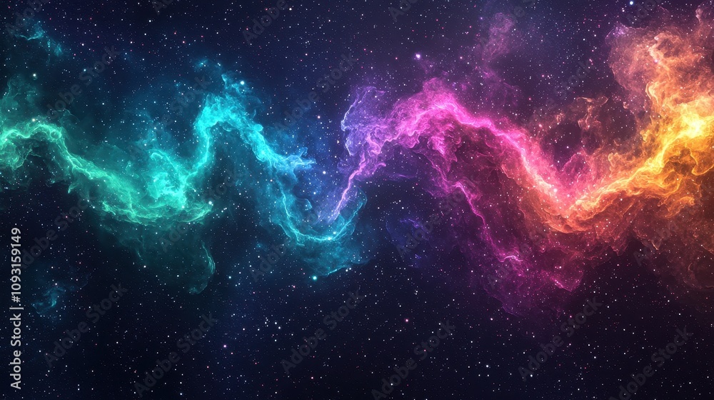 A glowing cosmic background with dynamic aurora waves in vivid purple, green, and blue across a dark, star-filled sky. The ethereal lighting evokes wonder and serenity. Perfect for dreamy and A glowing cosmic background with dynamic aurora waves in vivid purple, green, and blue across a dark, star-filled sky. The ethereal lighting evokes wonder and serenity. Perfect for dreamy and