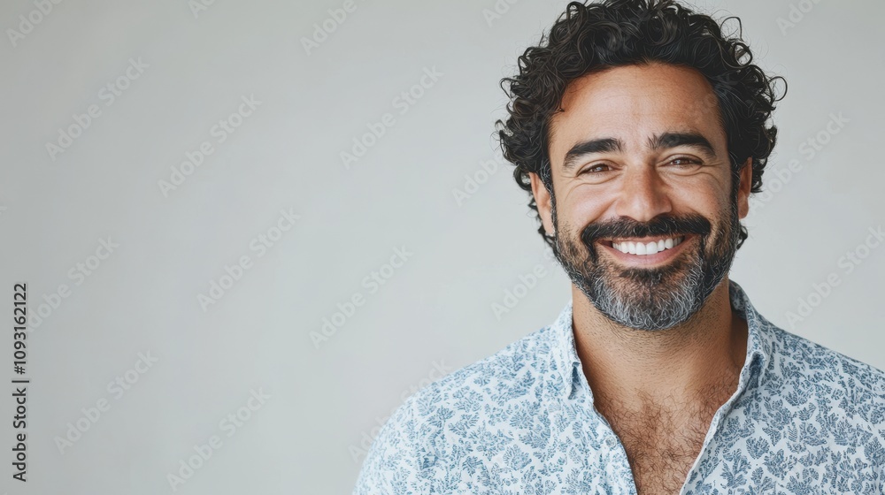 Obraz premium The Smiling Man Portrait
