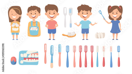 Proper Techniques for Brushing Teeth Infographic