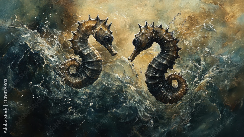 Seahorses gliding gracefully through water an underwater dance ocean depths nature documentary marine environment close-up perspective aquatic beauty Seahorses gliding gracefully through water an underwater dance ocean depths nature documentary marine environment close-up perspective aquatic beauty