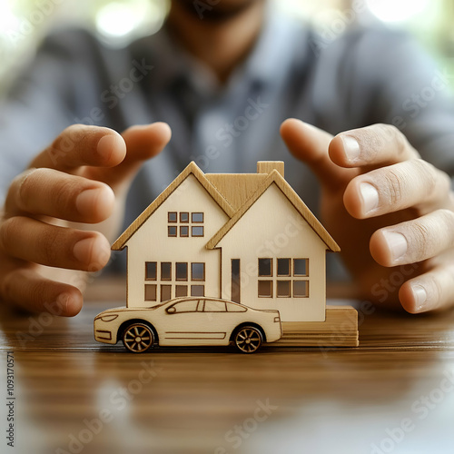 Photo Insurance Protection House Car Security Safety