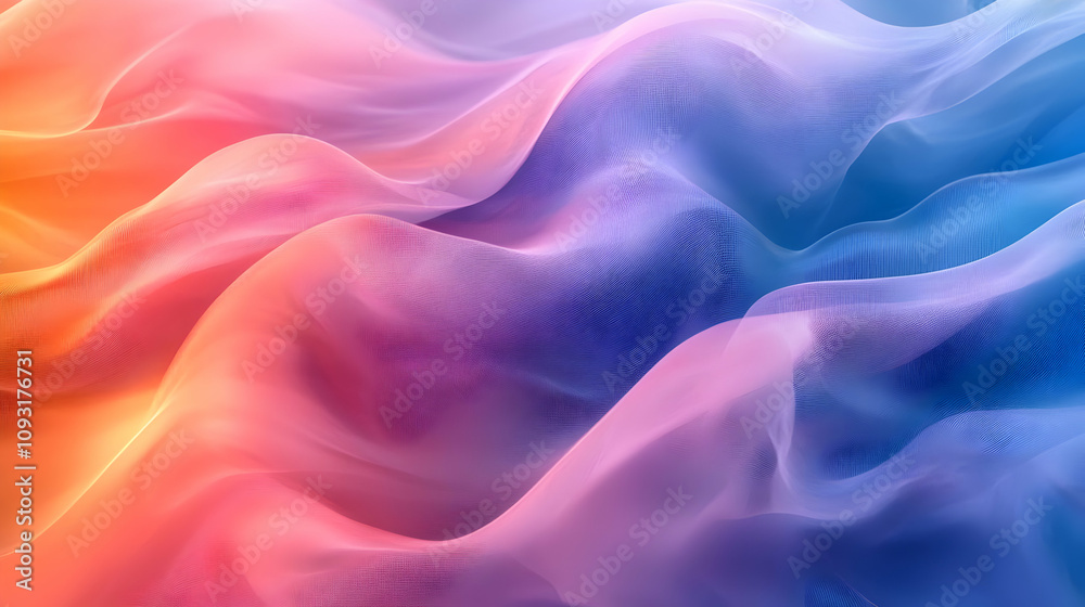 Abstract Background - Flowing Pink and Blue Waves Abstract Background - Flowing Pink and Blue Waves