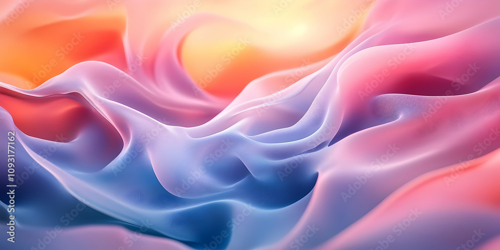 Abstract Background - Flowing Pastel Hues Abstract Background - Flowing Pastel Hues