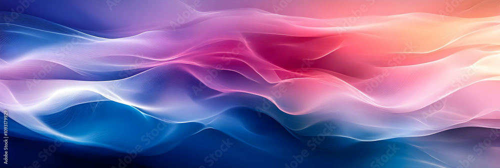 Abstract Background - Flowing Pink, Blue, and Purple Waves Abstract Background - Flowing Pink, Blue, and Purple Waves