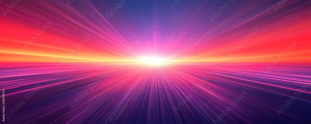 Abstract Background - Vibrant Pink and Purple Light Rays Abstract Background - Vibrant Pink and Purple Light Rays