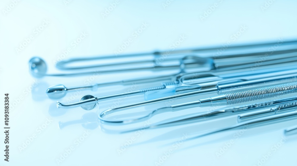 Medical Instruments on Operating Table Isolated Background Medical Instruments on Operating Table Isolated Background