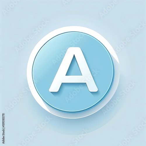 Free Download letter A button icon - GFXLoad