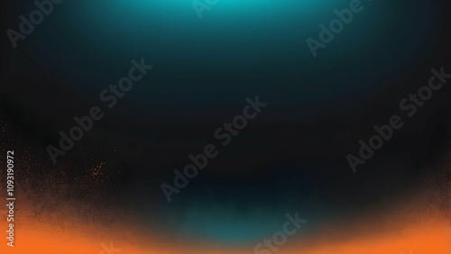 neon Cyan, Burnt Orange, Charcoal Black glowing gradient background, a soft grainy noise texture with shimmering highlights and Smooth Transitions for a dynamic effect.