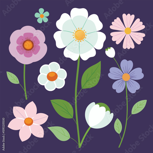 Seamless floral pattern with daisies for spring and summer nature-inspired designs