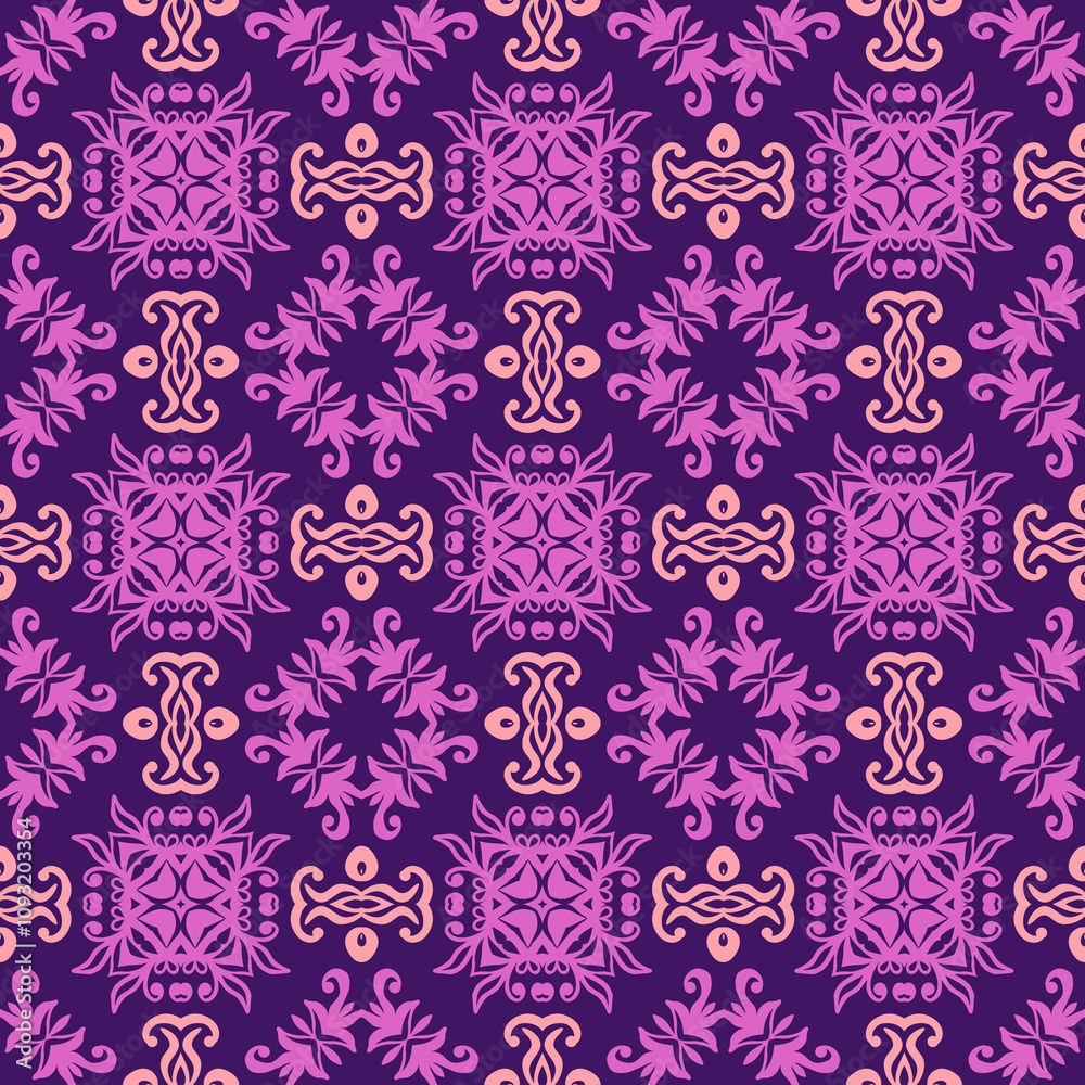 Fototapeta premium Royal Blossoms: A Magnificent Purple Tapestry