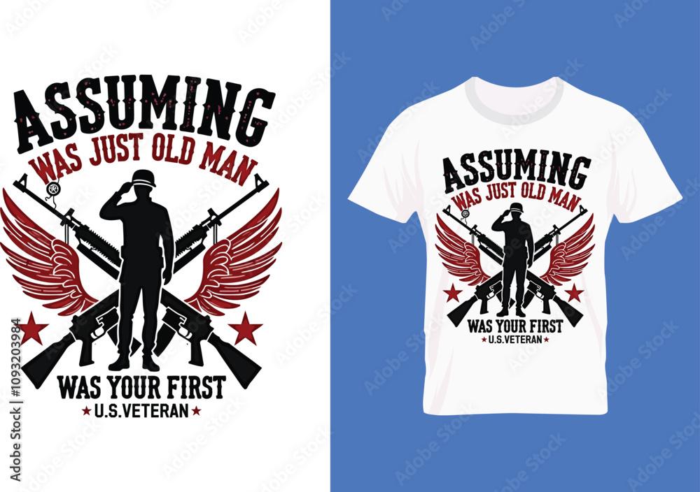 Fototapeta premium veteran, t-shirt, design, typography, vector, patriotic, military, heroes, usa, army, navy, marines, airforce, flag, freedom, soldier, gift, America, Memorial, Day, veteran apparel, custom shirt, USA 