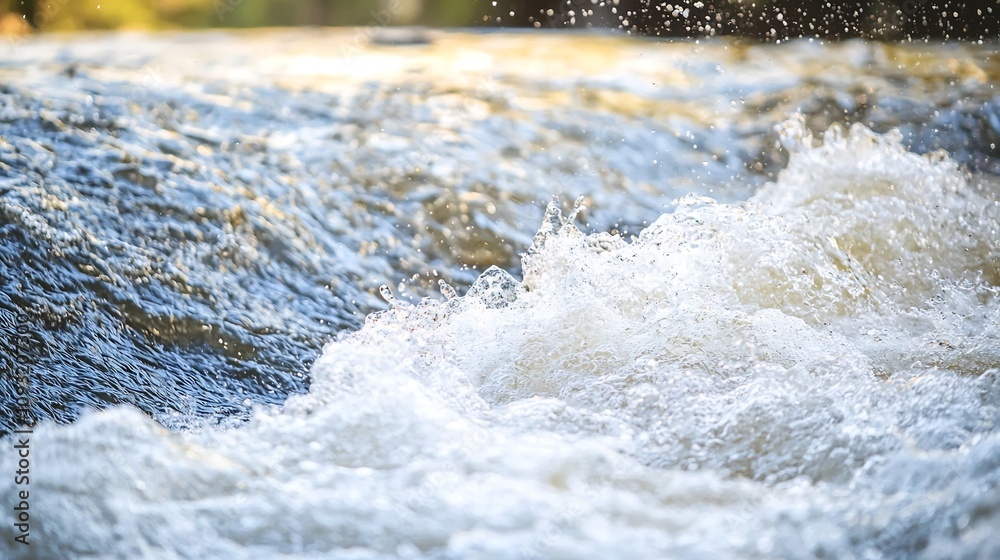 Industrial Wastewater Flowing into River Abstract Depiction of Pollutants Mixing with Clean Waters Environmental Awareness Concept Industrial Wastewater Flowing into River Abstract Depiction of Pollutants Mixing with Clean Waters Environmental Awareness Concept
