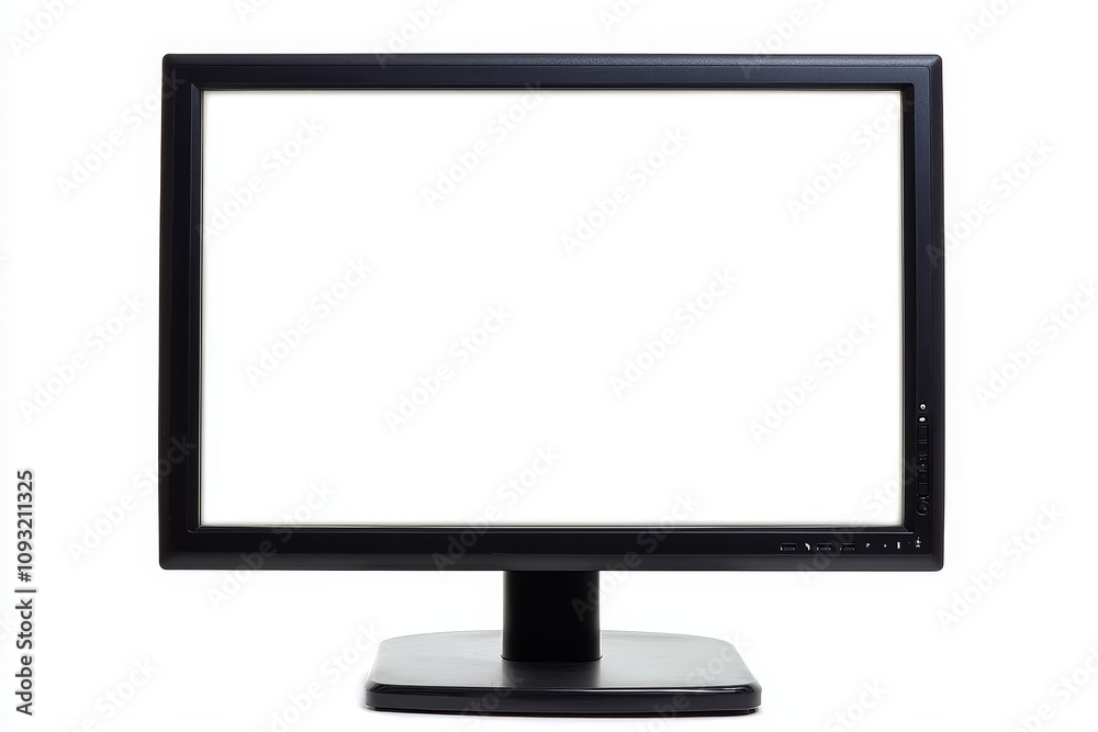 Display screen with empty display isolated from the background, flat computer screen, electronic device for displaying details. Display screen with empty display isolated from the background, flat computer screen, electronic device for displaying details.