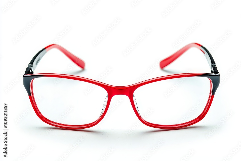 An optical accessory for women and men in daily life, a pair of round eyeglasses with modern and minimal style against a white background. An optical accessory for women and men in daily life, a pair of round eyeglasses with modern and minimal style against a white background.