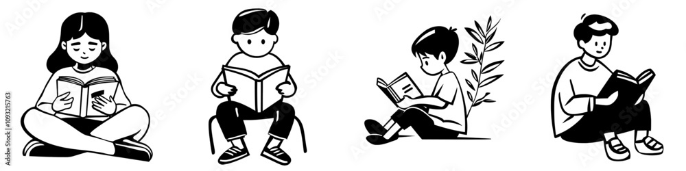 Using a book flat icon for reading or learning in education apps and websites. Using a book flat icon for reading or learning in education apps and websites.