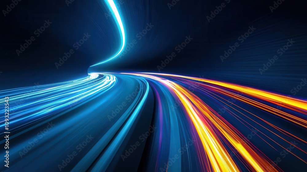 Highspeed highway with sound barriers and minimal exits, expressway, efficient transport Highspeed highway with sound barriers and minimal exits, expressway, efficient transport