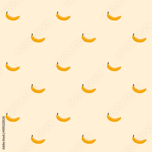 Seamless pattern with bananas. Vector illustration.