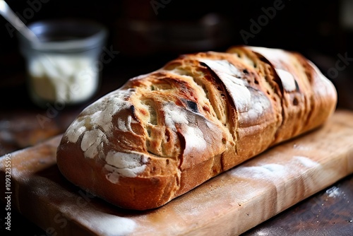 homemade bread warm yeasty and slightly sweet a comforting aroma photo