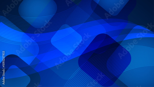 Abstract dark blue geometric gradient background for business presentation, technology seminar or modern creative show
